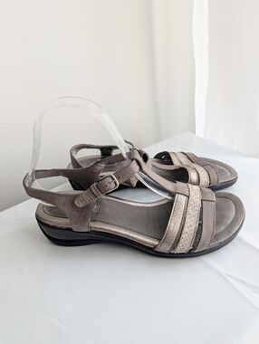 Ecco Flash Sandals silver brown size 37